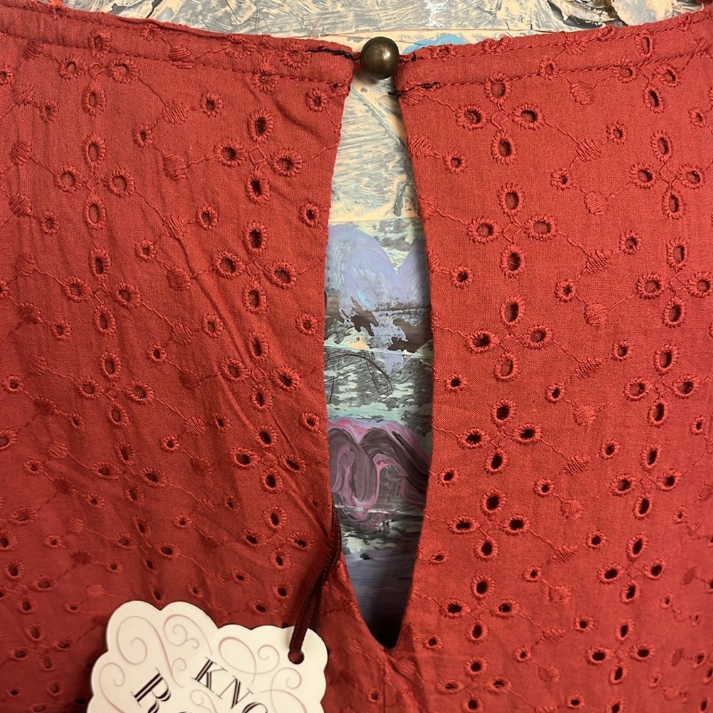 Lost in the 🔥 
NWT Knox Rose Dotted Swiss Minidress - Picture 4 of 6